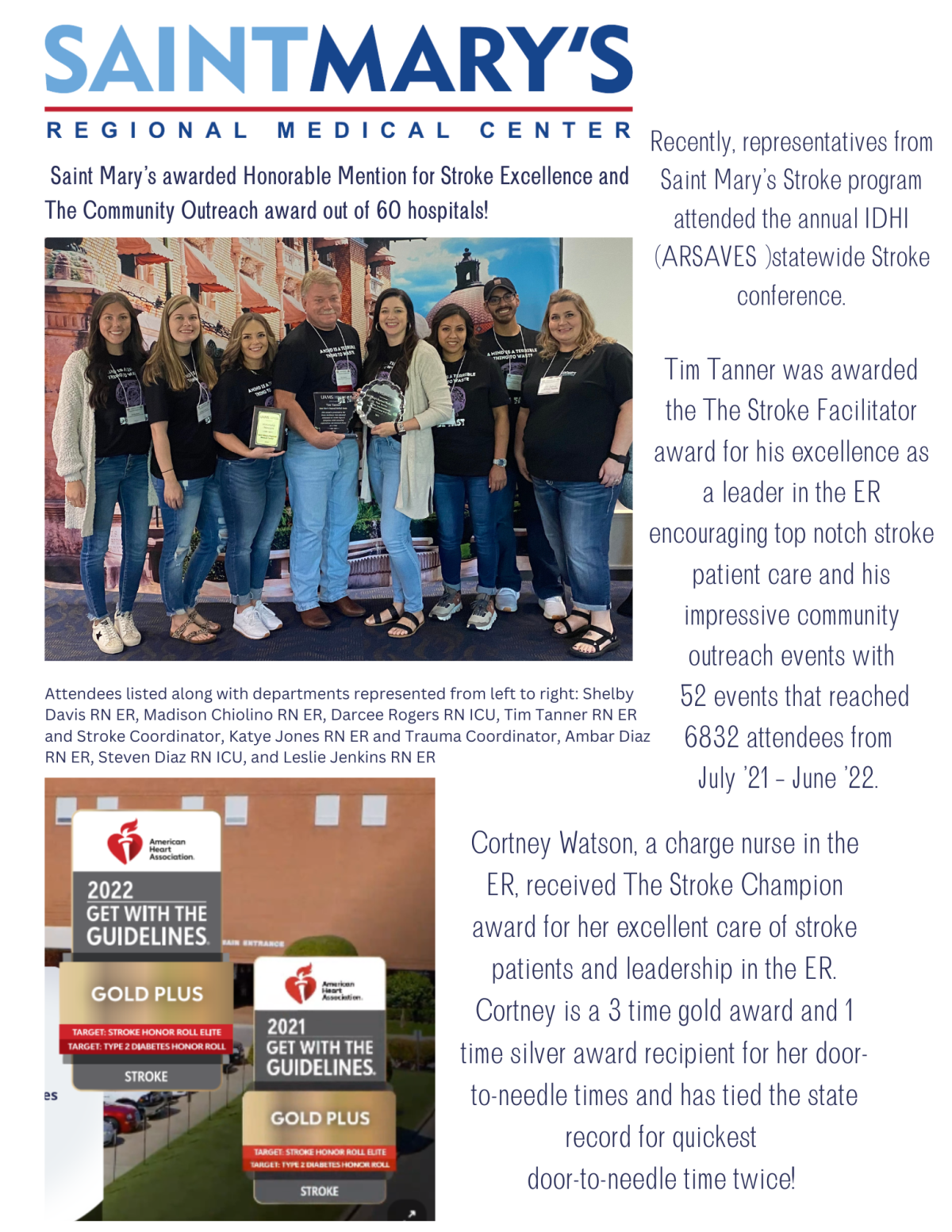 Stroke awards